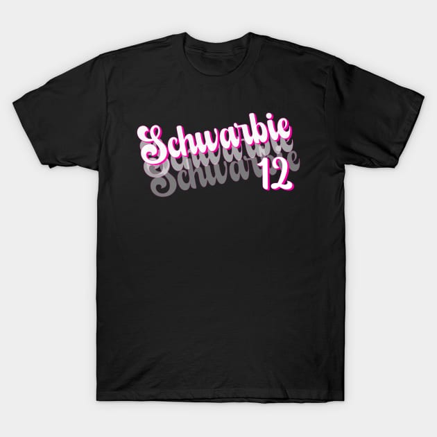 Schwarbie 12 pink gift T-Shirt by TrendyPlaza